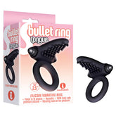 S Bullet Ring Tongue Vibrating Cock Ring Black Cock Rings Vibrating